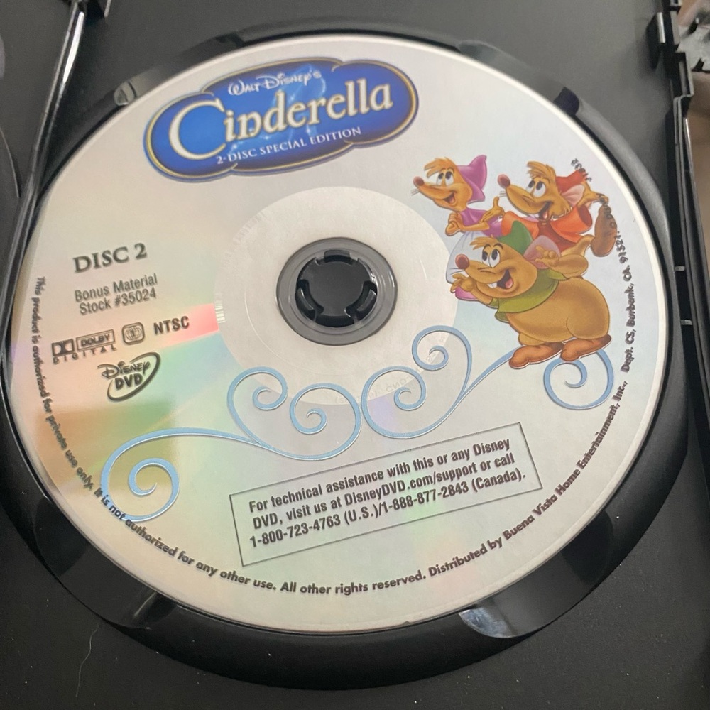 7 Disney Animated Movie DVD Lot Cinderella Bambi Frozen Little Mermaid Monsters - Picture 4 of 16